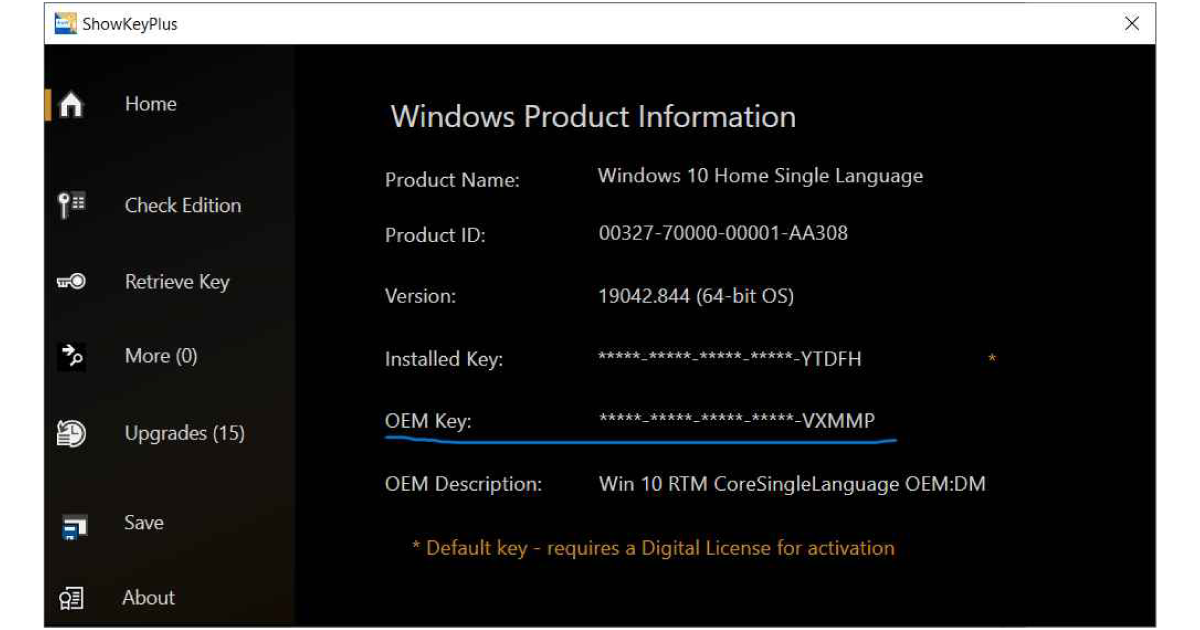 OEM key