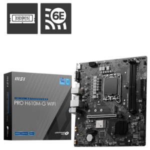 Intel I3-12th Gen 12100 (4 Core – 8 Threads) up to 4.30 GHz/MSI Pro 610M-G Wi-Fi Motherboard /16GB DDR4/5 RAM/1TB NVMe/19.5 Inch LED Screen LG/Windows 11 Ready